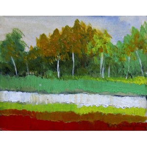 Ayesha Siddiqui, 5 x 6 Inch, Oil on Canvas,  Landscape Painting, AC-AYS-048